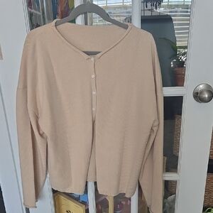 Women's Apricot Cardigan Sweater